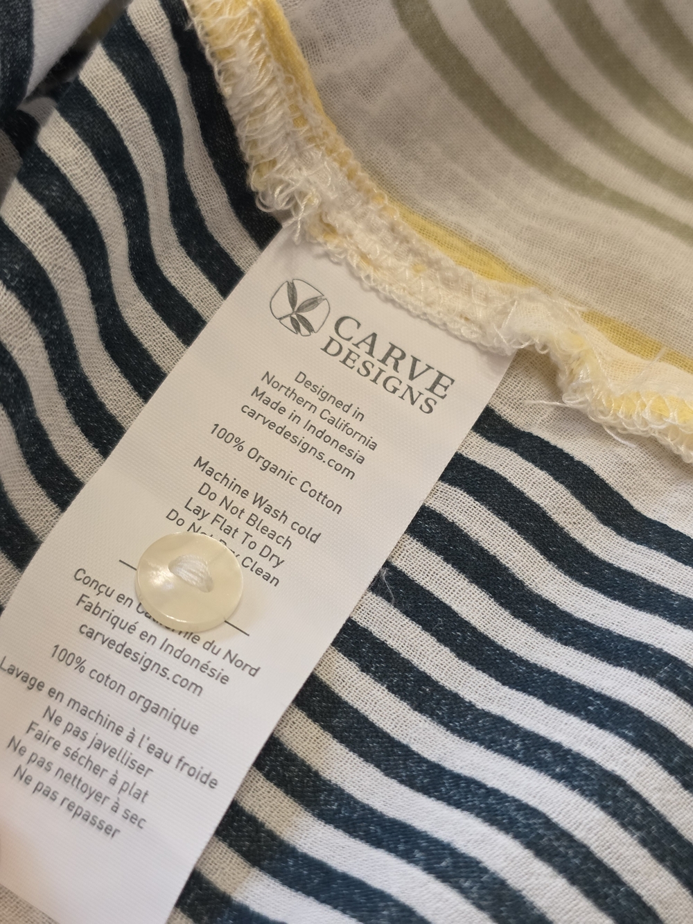Carve Designs Ladies Dylan Gauze Shirt Relaxed Henley Blouse Size Small - Picture 13 of 13